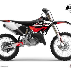 Kit Deco Moto Cross Stage Yamaha 250 YZ Noir Rouge LIGHT 1992