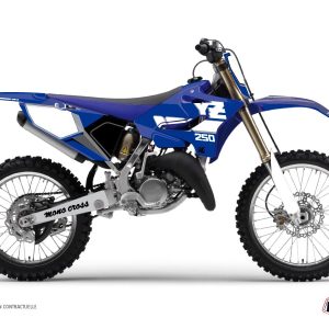 Kit Deco Moto Cross Vintage Yamaha 250 YZ Bleu 1999-2001