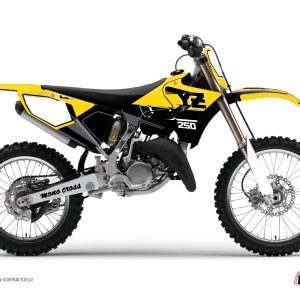 Kit Deco Moto Cross Vintage Yamaha 250 YZ Jaune 1999-2001