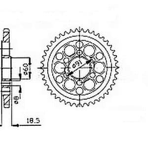 Couronne Acier 40 Dents - Pas 525 - Similaire JTR761