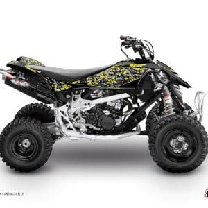 Kit Déco Quad Predator Can Am DS 90 Noir Gris Jaune () 2008-2023