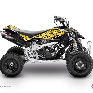 Kit Déco Quad Predator Can Am DS 450 Noir Jaune () 2008-2015