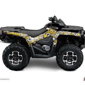 Kit Déco Quad Freegun Eyed Can Am Outlander 400 XTP Jaune () 2010-2012