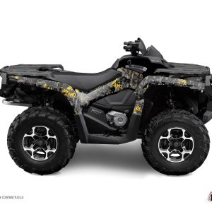 Kit Déco Quad Camo Can Am Outlander 400 MAX Noir Jaune () 2010-2015