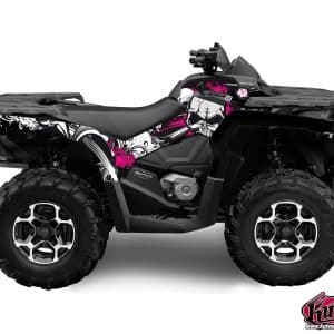 Kit Déco Quad Trash Can Am Outlander 1000 Noir Rose () 2012-2014