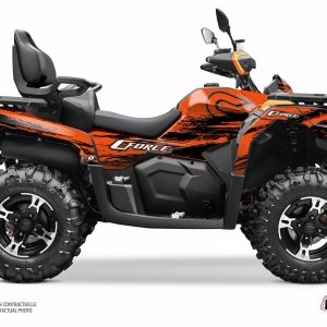 Kit Déco Quad Splatter CF MOTO CFORCE 600 TOURING Orange () 2020-2023
