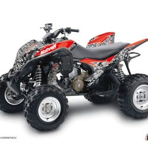 Kit Déco Quad Predator Honda 700 TRX Noir Rouge () 2007-2017