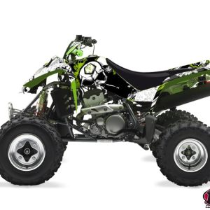 Kit Déco Quad Trash Kawasaki 400 KFX Noir Vert () 2004-2007