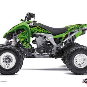 Kit Déco Quad Predator Kawasaki 450 KFX Noir Vert () 2007-2014