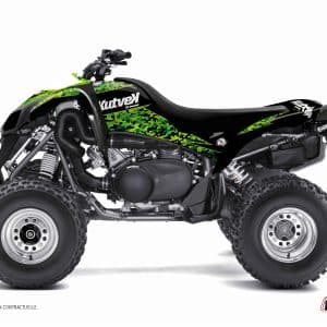 Kit Déco Quad Predator Kawasaki 700 KFX Noir Vert () 2007-2011