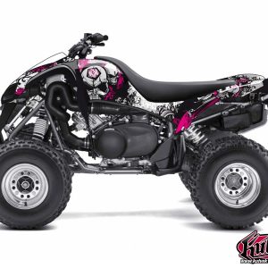 Kit Déco Quad Trash Kawasaki 700 KFX Noir Rose () 2007-2011