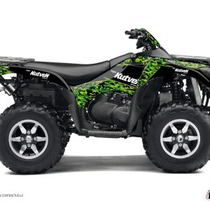 Kit Déco Quad Predator Kawasaki 650 KVF Noir Vert () 2007-2011