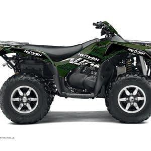 Kit Déco Quad Eraser Kawasaki 650 KVF Noir Vert () 2007-2011