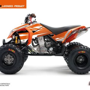 Kit Déco Quad Trophy KTM 450-525 SX Orange Blanc () 2009-2013