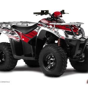 Kit Déco Quad Eraser Kymco 250 MXU Rouge Blanc () 2004-2007