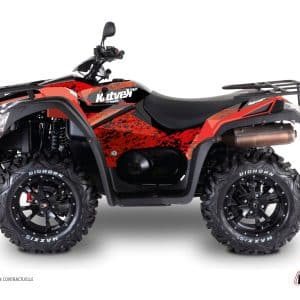 Kit Déco Quad Predator Kymco 550 MXU Rouge Noir () 2013-2014