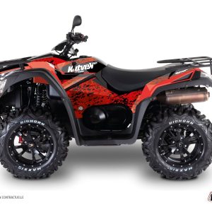 Kit Déco Quad Predator Kymco 700 MXU Rouge Noir () 2013-2017