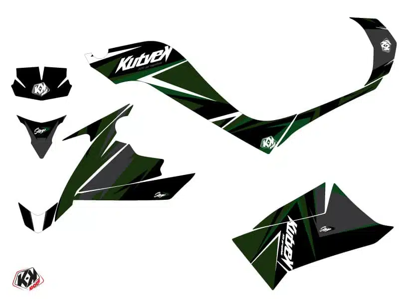 Kit Déco Quad Stage Kymco 50 MAXXER Noir Vert () 2015-2018 – Image 2