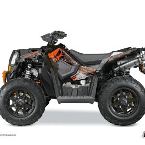 Kit Déco Quad Evil Polaris Scrambler 850-1000 XP Gris Orange () 2015-2016