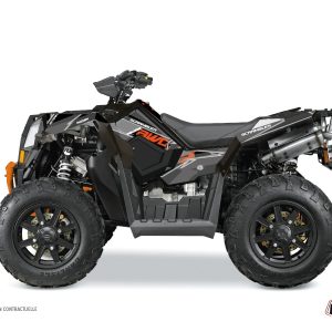 Kit Déco Quad Visor Polaris Scrambler 850-1000 XP Noir Orange () 2015-2016