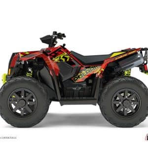 Kit Déco Quad Lifter Polaris Scrambler 850-1000 XP Rouge Jaune () 2015-2016
