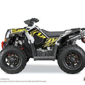 Kit Déco Quad Eraser Fluo Polaris Scrambler 850-1000 XP Jaune () 2015-2016