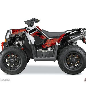 Kit Déco Quad Predator Polaris Scrambler 850-1000 XP Rouge Noir () 2015-2016