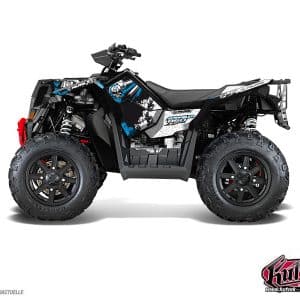 Kit Déco Quad Trash Polaris Scrambler 850-1000 XP Noir Bleu FULL () 2015-2016