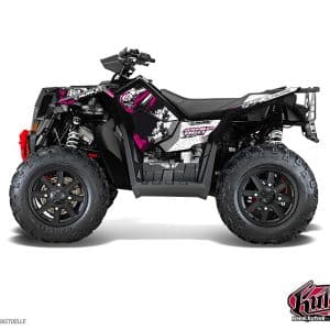 Kit Déco Quad Trash Polaris Scrambler 850-1000 XP Noir Rose FULL () 2015-2016
