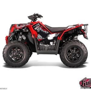 Kit Déco Quad Demon Polaris Scrambler 850-1000 XP Rouge FULL () 2015-2016