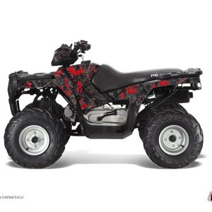 Kit Déco Quad Camo Polaris 90 Sportsman Noir Rouge () 2007-2012
