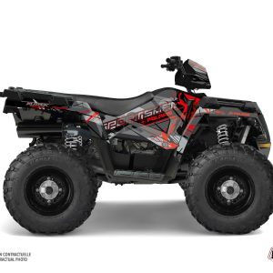 Kit Déco Quad Evil Polaris 450 Sportsman Gris Rouge () 2018-2020