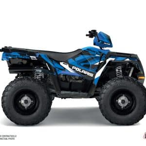 Kit Déco Quad Hidden Polaris 450 Sportsman Bleu Blanc () 2018-2020
