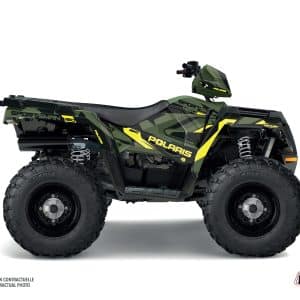 Kit Déco Quad Hidden Polaris 450 Sportsman Vert Jaune () 2021-2023