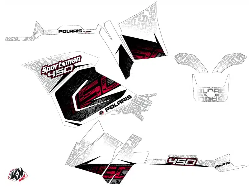 Kit Déco Quad Rock Polaris 450 Sportsman Blanc () 2021-2023 – Image 2