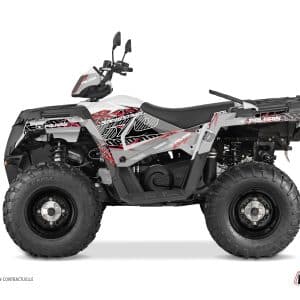 Kit Déco Quad Action Polaris 570 Sportsman Touring Gris Rouge () 2014-2017