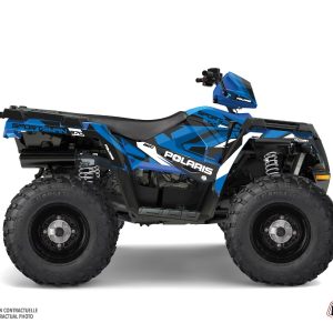 Kit Déco Quad Hidden Polaris 570 Sportsman Touring Bleu Blanc () 2018-2023