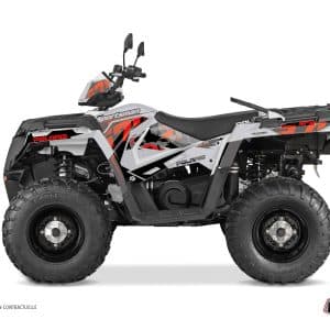 Kit Déco Quad Visor Polaris 570 Sportsman Touring Gris Rouge () 2018-2023