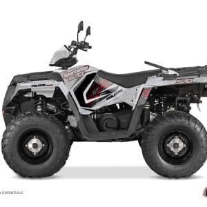 Kit Déco Quad Rock Polaris 570 Sportsman Touring Gris Rouge () 2018-2023