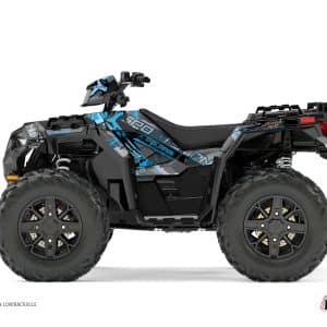 Kit Déco Quad Evil Polaris 850 Sportsman Forest Gris Bleu () 2009-2012