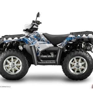 Kit Déco Quad Vintage Polaris 1000 Sportsman Forest Gris Bleu () 2010-2012