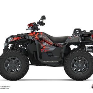 Kit Déco Quad Evil Polaris 1000 Sportsman XP S Forest Gris Rouge () 2020-2023