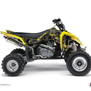 Kit Déco Quad Camo Suzuki 450 LTR Noir Jaune () 2006-2010