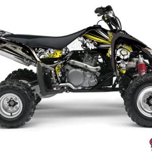 Kit Déco Quad Trash Suzuki 450 LTR Noir Jaune () 2006-2010