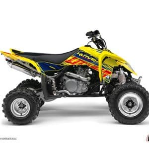 Kit Déco Quad Eraser Suzuki 450 LTR Bleu Jaune () 2006-2010