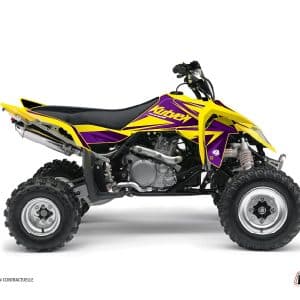 Kit Déco Quad Stage Suzuki 450 LTR Jaune Violet () 2006-2010