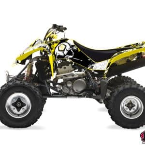 Kit Déco Quad Trash Suzuki 400 LTZ Noir Jaune () 2003-2008