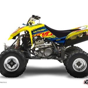 Kit Déco Quad Eraser Suzuki 400 LTZ Bleu Jaune () 2003-2008