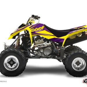 Kit Déco Quad Stage Suzuki 400 LTZ Jaune Violet () 2003-2008
