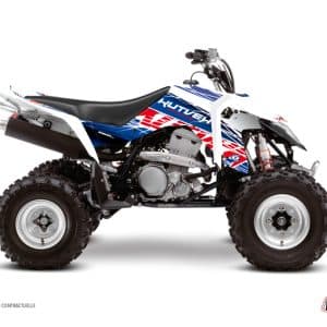 Kit Déco Quad Eraser Suzuki 400 LTZ IE Bleu Rouge () 2009-2011
